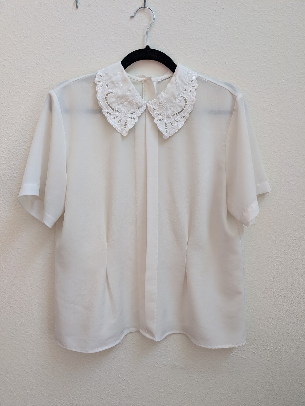 Lace Peter Pan Collar Vintage Blouse
